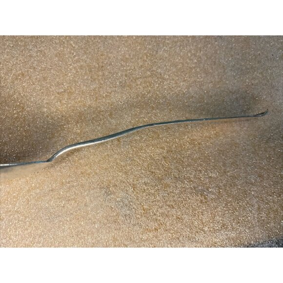 Antique Silver Berry Preserves Etched Floral Spoon Marked Acceptable Condition - Picture 8 of 12